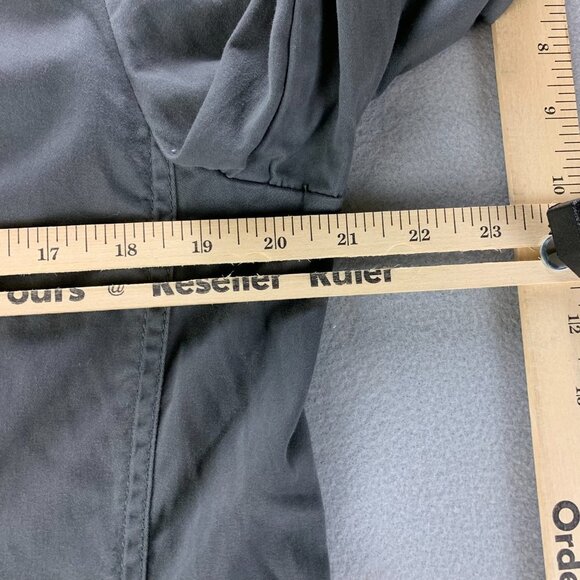 J Jill Blazer Jacket Gray Medium Lightweight Casual Stretch Two Button Workwear - Picture 10 of 14